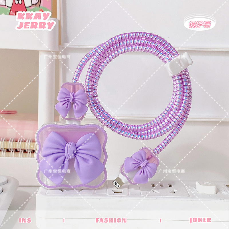 Apple 14 cable de datos cubierta protectora adecuada para el teléfono móvil 13 cargador cabeza 20W carga rápida Shell iphone12promax