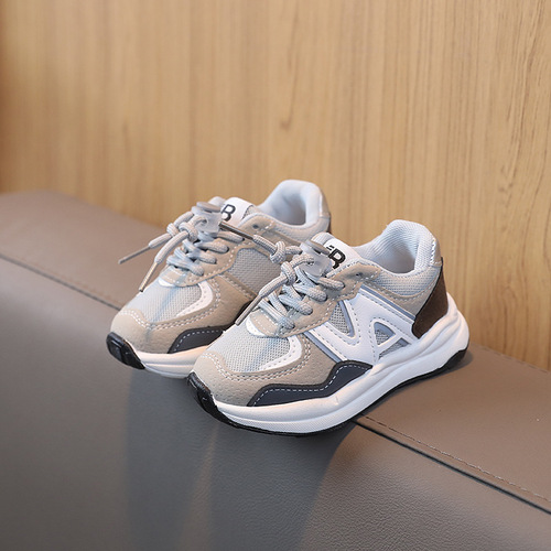 2024 Spring and Autumn New Children's Sports Shoes Boys' Net Shoes Casual Shoes Girls' Baby Shoes Soft Sole Running Shoes