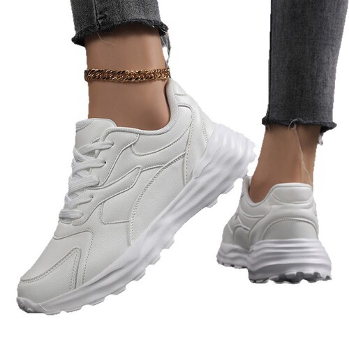 New women's sports shoes trendy white sneakers chunky dad shoes spring and autumn casual sports shoes travel shoes