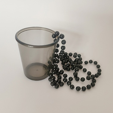 Vasos Pequeños para Fiesta — Mini Shots “Bride to Be” con Cadena de Perlas (Halloween/Bachelor)