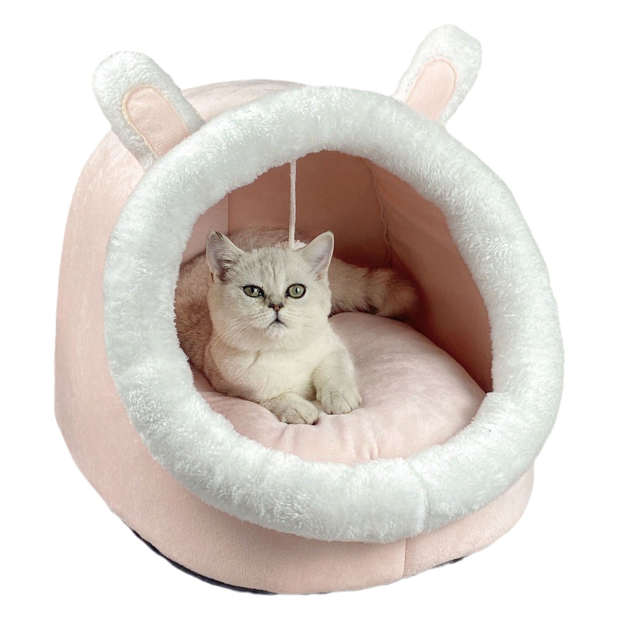 Mascota cuatro estaciones cálido gato nido invierno gato nido perrera Four Seasons suministros universal cerrado gato cama extraíble y lavable