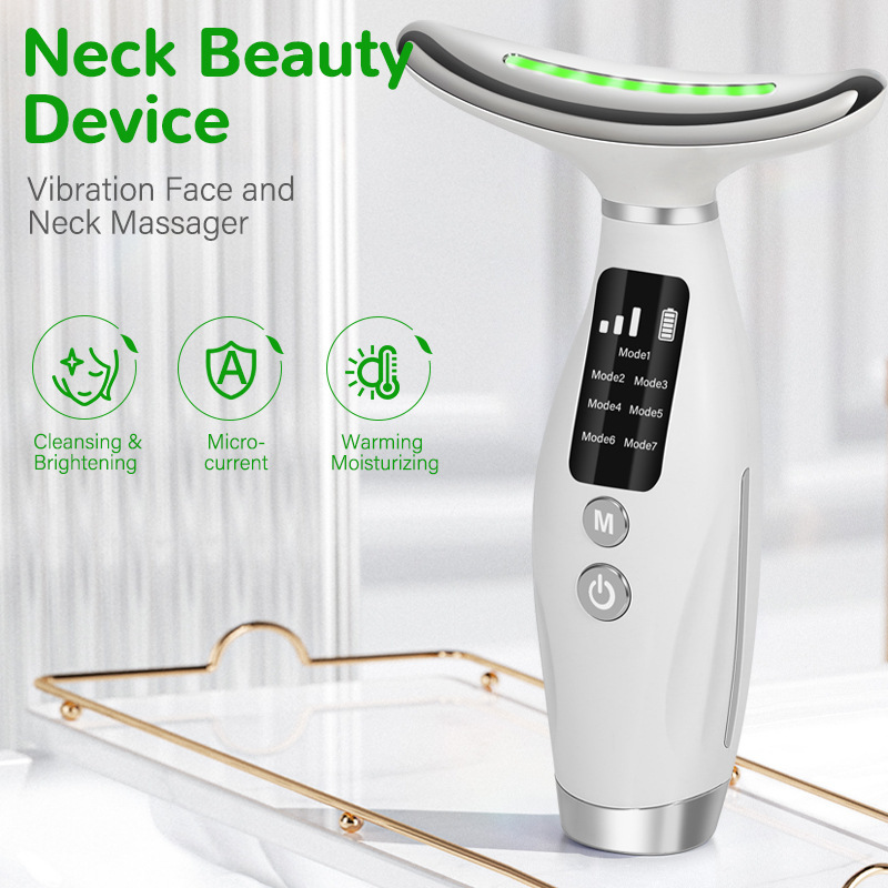 Cross-Border Neck Beauty Instrument, Neck Beauty Instrument, Neck Wrinkle Instrument, Microcurrent Neck and Face Dual-Purpose Nasolabial Fold and Neck Wrinkle Massage Instrument