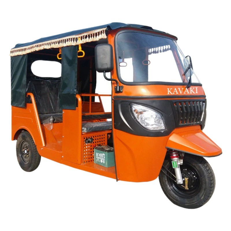 Прямые поставки с завода Kawasaki Пилотируемый Электрический бензиновый трехколесный велосипед с потолочным экскурсионным трехколесным велосипедом Тук-Тук