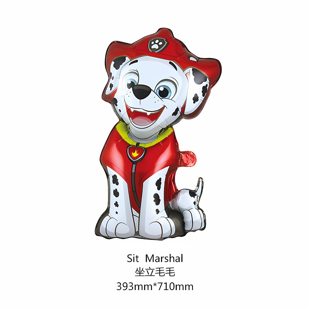 Dibujos Animados wangwang equipo perro película de aluminio niños bebé globo cumpleaños tema escena fiesta decoración papel de aluminio