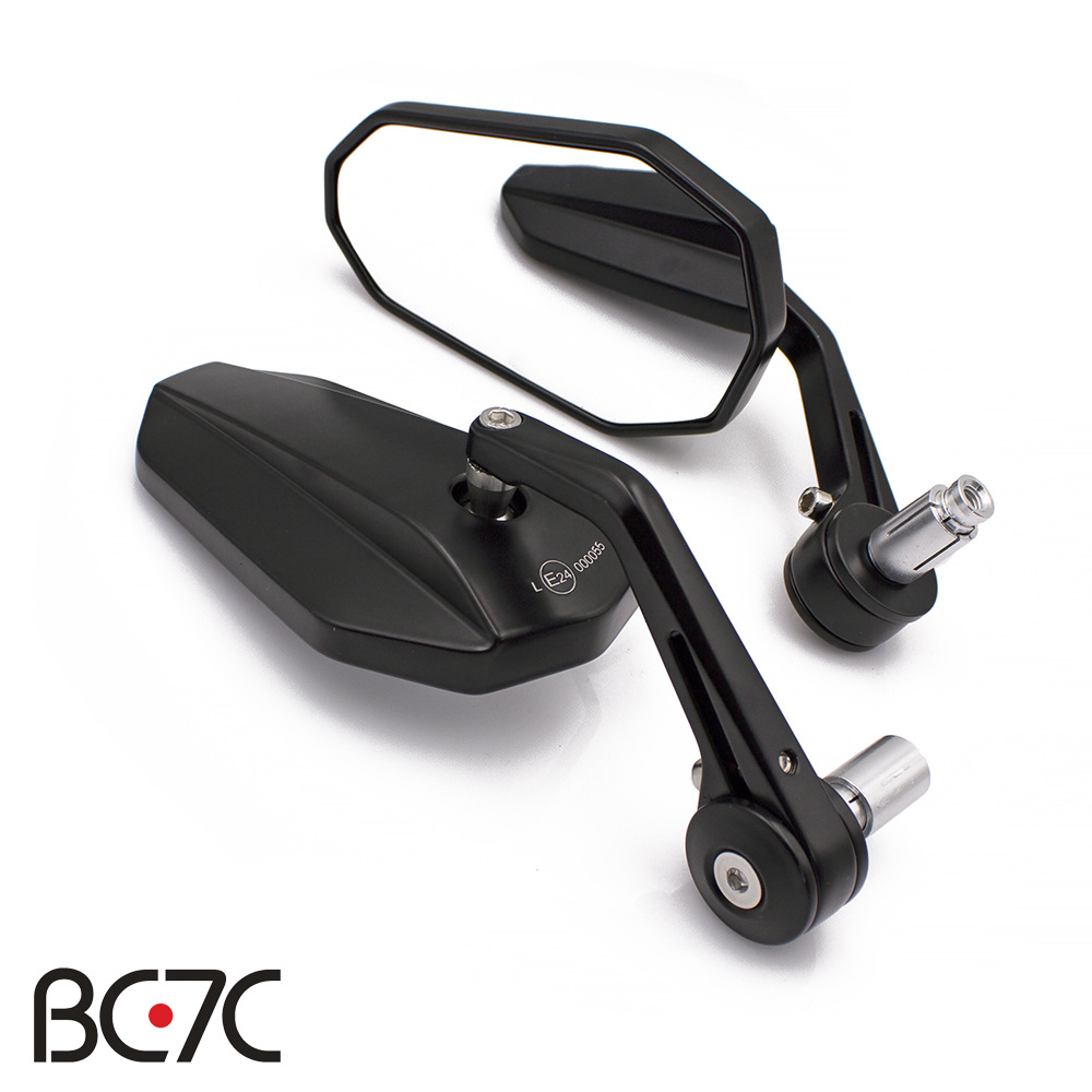 QC-M-172手把镜摩托车后视镜车把副镜改装镜反光镜跑车后视镜