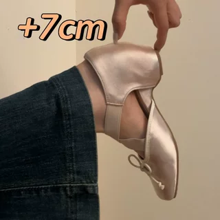 羊皮版~法式蝴蝶结软妹芭蕾舞鞋女真皮2026新款交叉绑带玛丽珍鞋