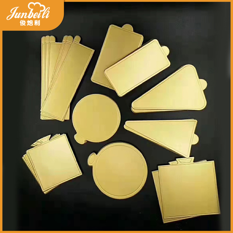 烘焙糕点慕斯金卡垫烘焙包装蛋糕切块底托慕斯垫金色底托