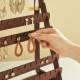 in stock Wooden Multi-layer Earring Rack Home Living Room Bedroom Desktop Simple Vintage Ornaments Jewelry Display Rack