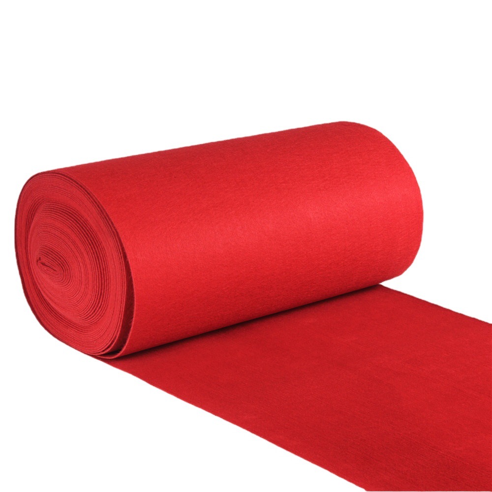 Wedding Red Carpet Thickened Non-Slip Carpet Disposable Wedding Carpet Thickened Carpet Stage Wedding Red Carpet