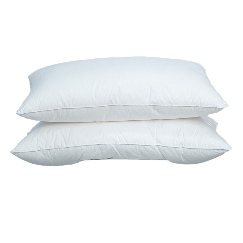 Núcleo de almohada de plumón, hotel de cinco estrellas, almohada de terciopelo, almohada alta, almohada de pluma de algodón, almohada de pluma blanca, almohada de pluma blanca