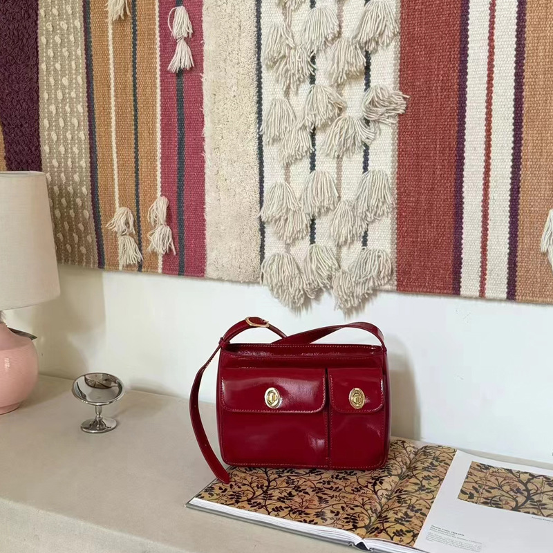 Single shoulder crossbody leather for women 2024 new high-end niche messenger with multiple pockets twin bag_voghion.com