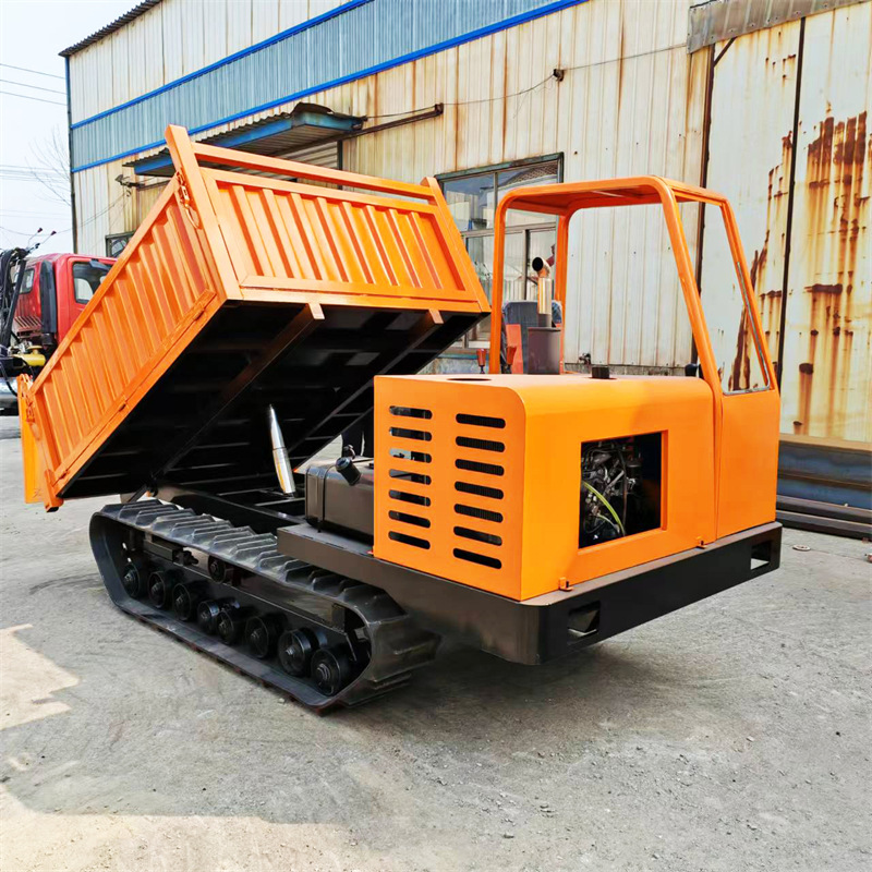 履带运输车 操作简单履带搬运车 加厚材质 3吨 自卸式履带翻斗车