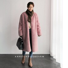 2025冬新款仿皮草大衣女中长款仿獭兔毛外套显瘦仿水貂大码毛毛衣