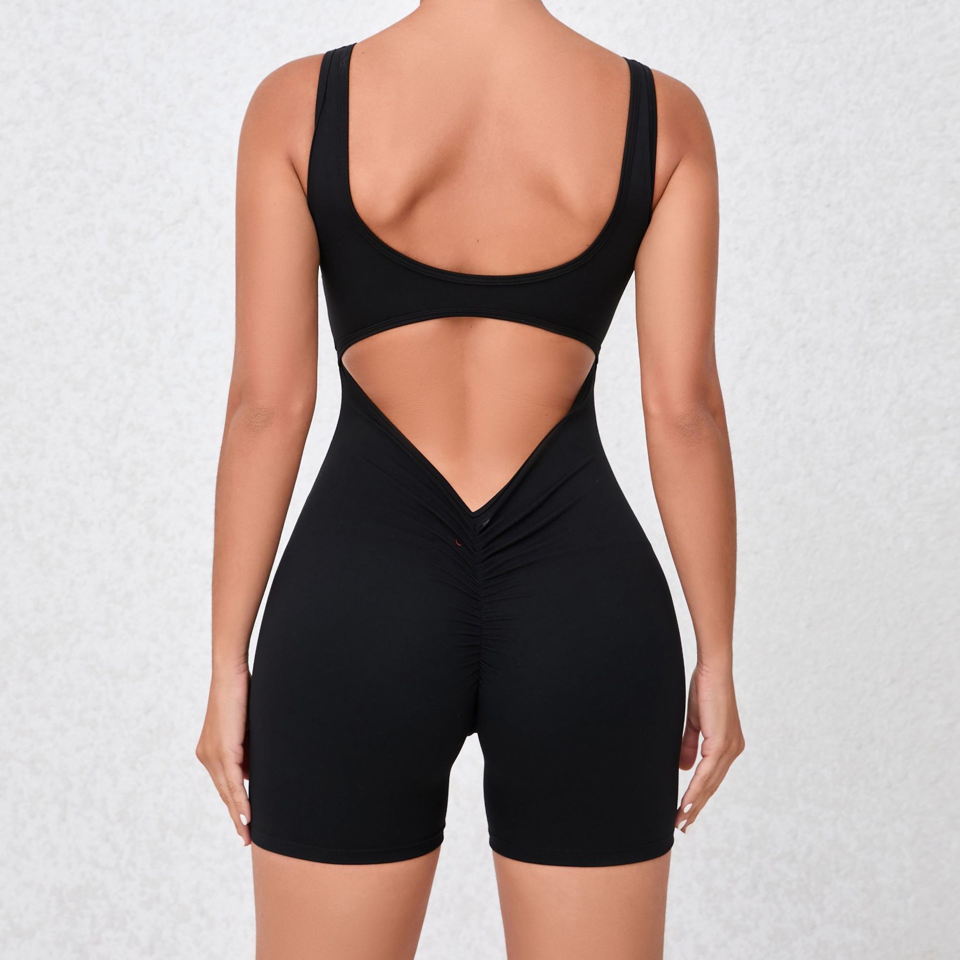 163g Weight Shorts Pants Length Nylon, Spandex Fabric Type Rompers Pants Type Fitness, Running Occasion Solid Color Pattern Spring&Summer Season Basic, Sport Style Style Basic Sport Style Solid Color Nylon Spandex Tracksuit Rompers 36