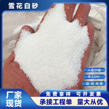 白沙工厂直发白色沙子儿童娱乐沙人造沙滩雪花白沙造雪景装饰白砂