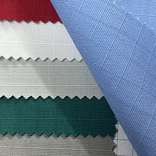 工厂直销涤棉弹力珠帆格布棉t400制服专用210克 抗撕裂布65/35tc