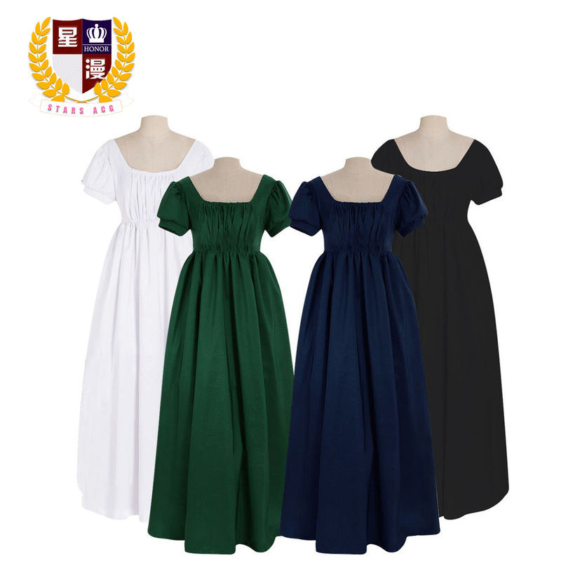 cosplay Anime Costume Regent Ball Lady High Waist Tea Robe Dress Medieval Evening Dress for a Performance