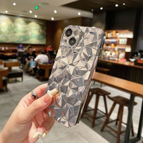 Ins diamond plating for iPhone 15 phone cases, high-end and niche, suitable for 12 PRO, 14 Pro Max, and Apple 13.