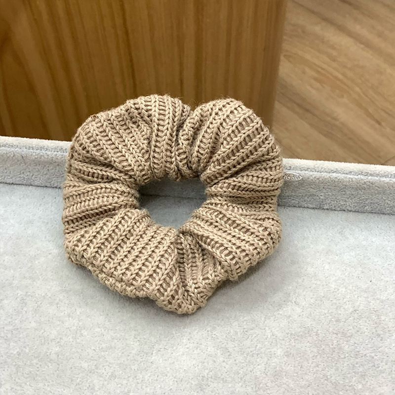 Otoño y invierno lana de punto anillo de cabello de intestino femenino suave perezoso sensación baja cuerda de cabello de cola de caballo temperamento anillo de cabello versátil