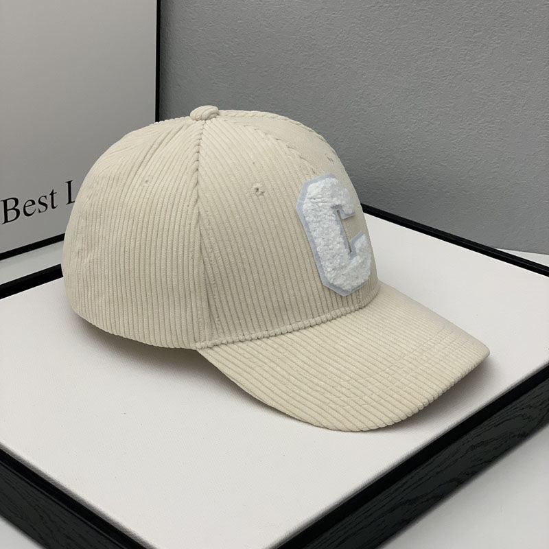 Mode Cord Baseball Kappe Damen Buchstabe C Snapback Hut Frauen Einkaufen Dress Up Einstellbare Casual Caps Hip Hop Hüte – Detail 18
