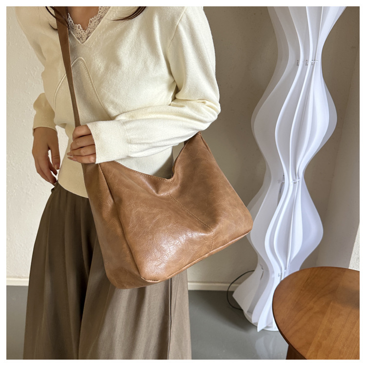 PU Große Kapazität Damen Tote Beliebte Mode Schulter Umhängetasche_voghion.com