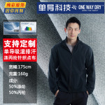 单向导湿面料批发涤丙纶针织休闲工作服面料吸湿速干单导 点点布