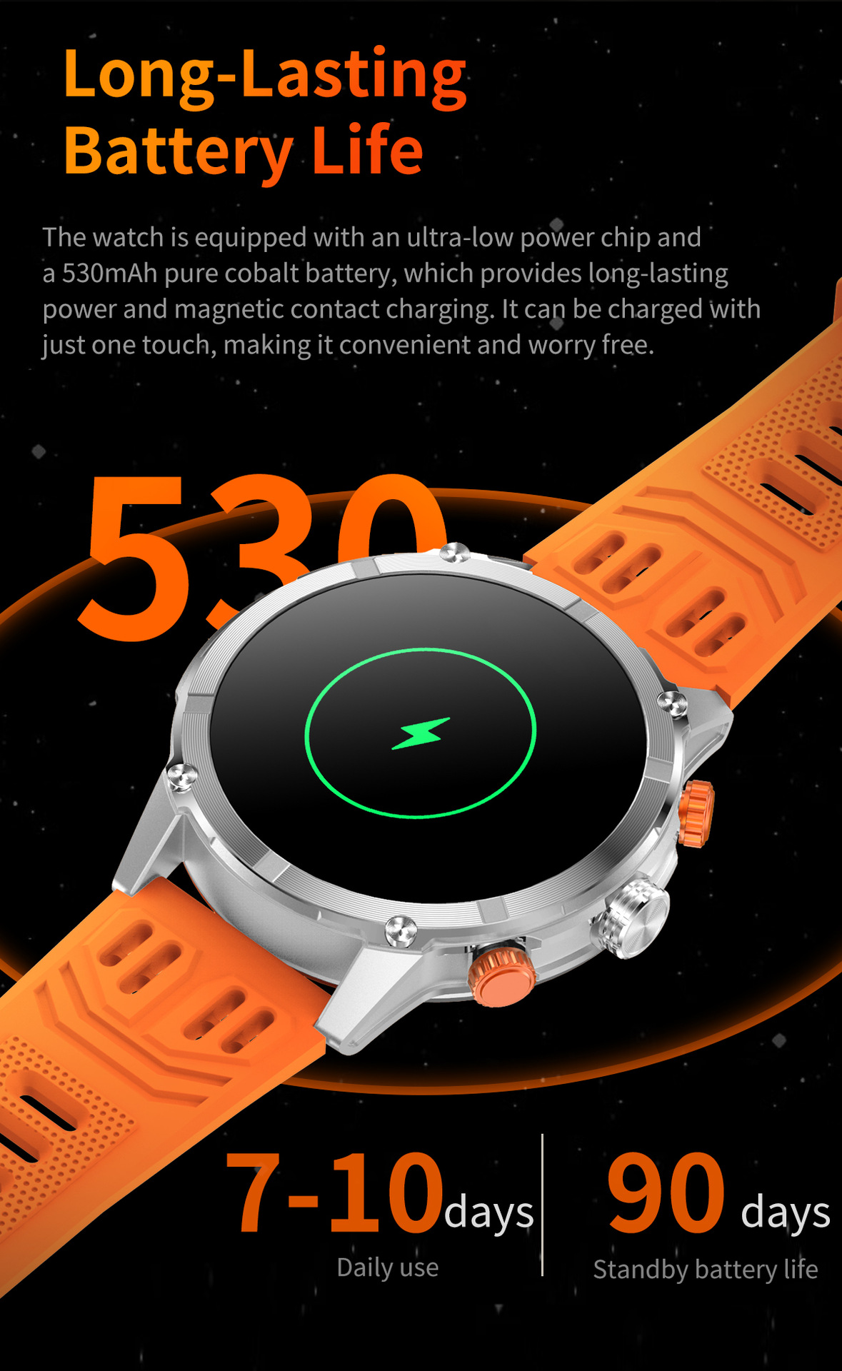 Smartwatch Für Herren Mit Bluetooth-anruf Und Herzfrequenzmesser_voghion.com
