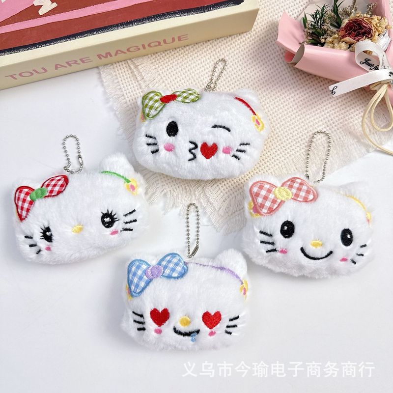 蝴蝶结KT猫吱吱叫挂件表情包猫咪公仔配饰辅料服饰DIY饰品配件|undefined