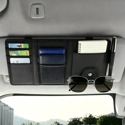 Bag Car Glasses Holder, Car Glasses Clip/Bill Clip - black-regular-style