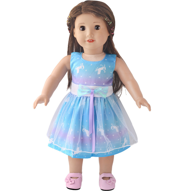 18inch American Girl Dress up Colorful Wings Skirt 43cm Doll Summer New Clothes 2025 New Style 18inch American Girl Dress up Colorful Wings Skirt 43cm Doll Summer New Clothes 2025 New Style