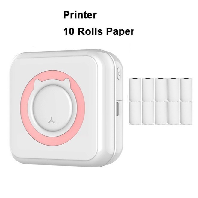 C15 portátil mini impresora térmica de bolsillo estudiante mini pregunta incorrecta máquina impresora