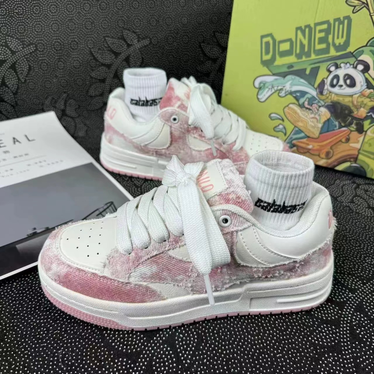 Weiße Freizeitschuhe Für Damen Und Herren Im Lässigen Skater-stil_voghion.com