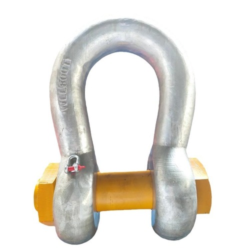 Bow shackle, horseshoe ring buckle with nut shackle, high strength shackle, U-shaped shackle, galvanized d-shaped shackle manufacturer