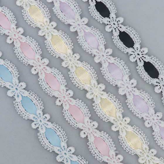 1.7cm Lace Accessories Lolita Skirt Curtain Bag Star Should Aid Baby Clothes Decoration Accessories Material