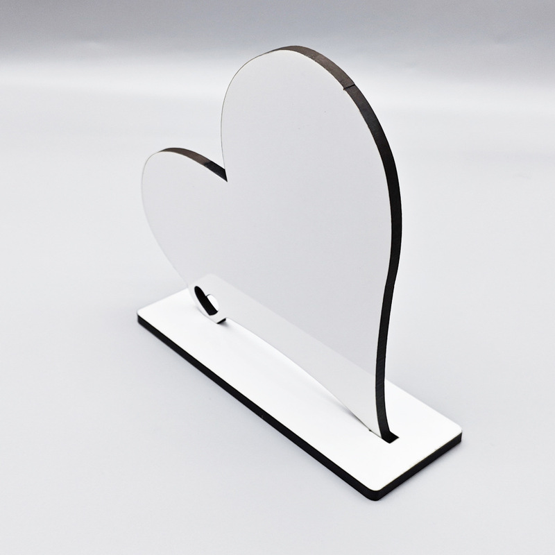 Mother's Day heart-shaped table new thermal transfer photo plate sublimation lettering photo album photo frame high-gloss picture printing