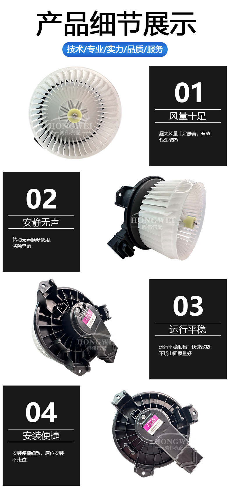Applicable to 19 Geely Global Hawk K27 New Energy Pure Electric Air Conditioning Blower Motor Cooling and Heating Fan Motor