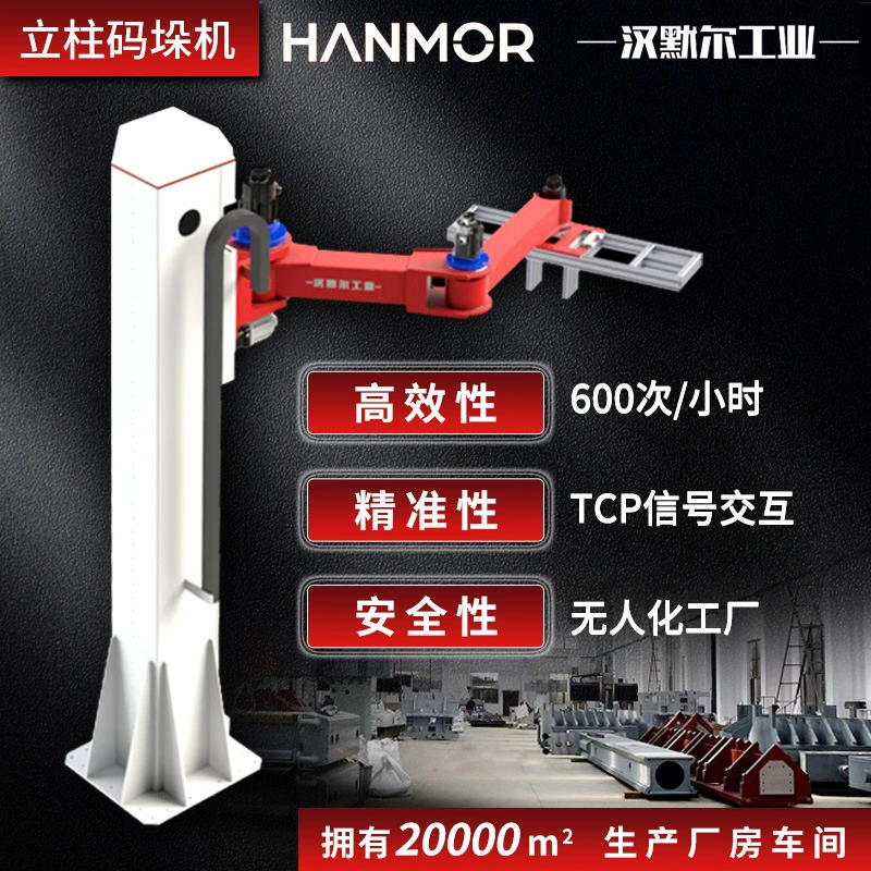 Производители роботов для загрузки и разгрузки процесса штамповки поставляют автоматические паллетирующие машины и гибкие колонные паллетирующие роботы.