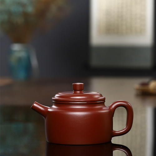 Yixing Teapot Famous Handmade Dezhong Teapot Raw Mineral Dahongpao Zisha Teapot Kung Fu Tea Set One Piece Dropshipping