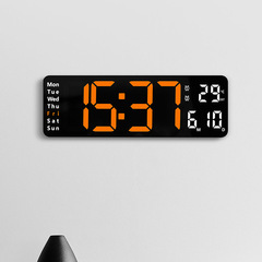 13-inch simple sitting and hanging dual-purpose living room clock large font electronic clock multiple alarm clocks temperature week same screen 6629