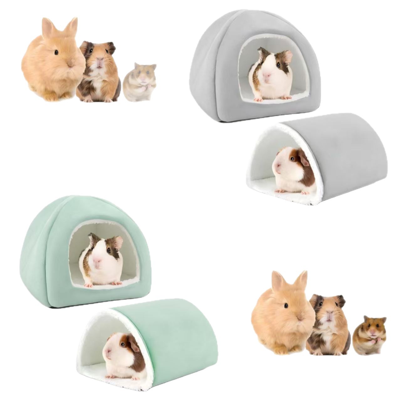 Stock disponible del fabricante, dropshipping disponible: jaula para hámster, túnel para cobayas, escondite para mascotas pequeñas para murciélagos voladores, erizos, conejos.