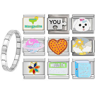 �����ģ�K��� ���P䓏������C ƴ�ӷ��K���Italian Charm Brac