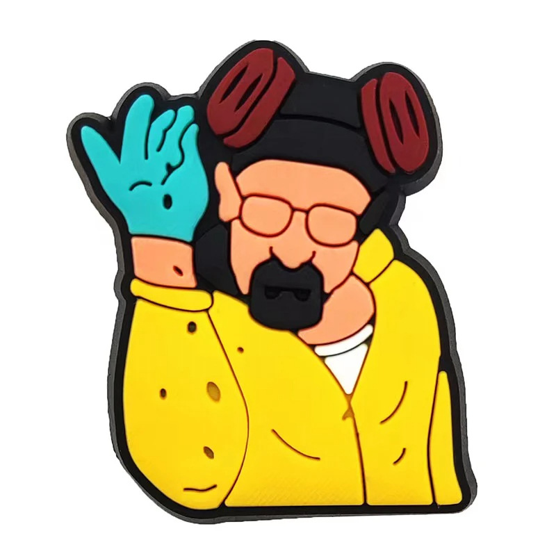 Comercio electrónico transfronterizo al por mayor zapatos de goma suave zapatos de flores accesorios PVC de dibujos animados veneno mortal experto agujero Zapatos de flores hebilla