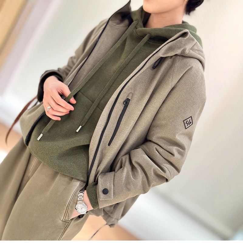 [Air Forest Sweatshirt] Italian Series Innovative Technology Core-Spun Yarn Double-Sided Knitted