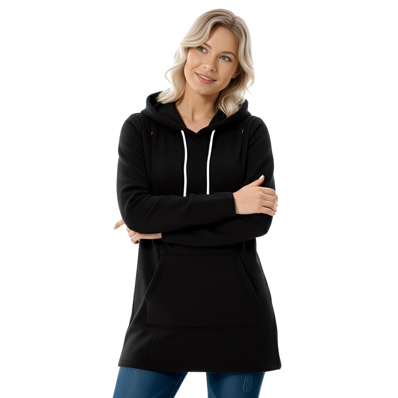 Umstands-sweatshirt Mit Fleecefutter Für Damen Stillen Winter_voghion.com