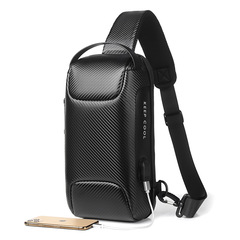 Cross-border men's chest bag Oxford cloth carbon fiber multifunctional anti-theft crossbody bag cycling unisex shoulder functional bag