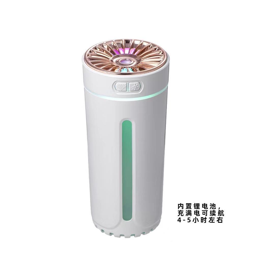 Cross-border new columnar humidifier mini USB home desktop office car aromatherapy creative gifts atmosphere light