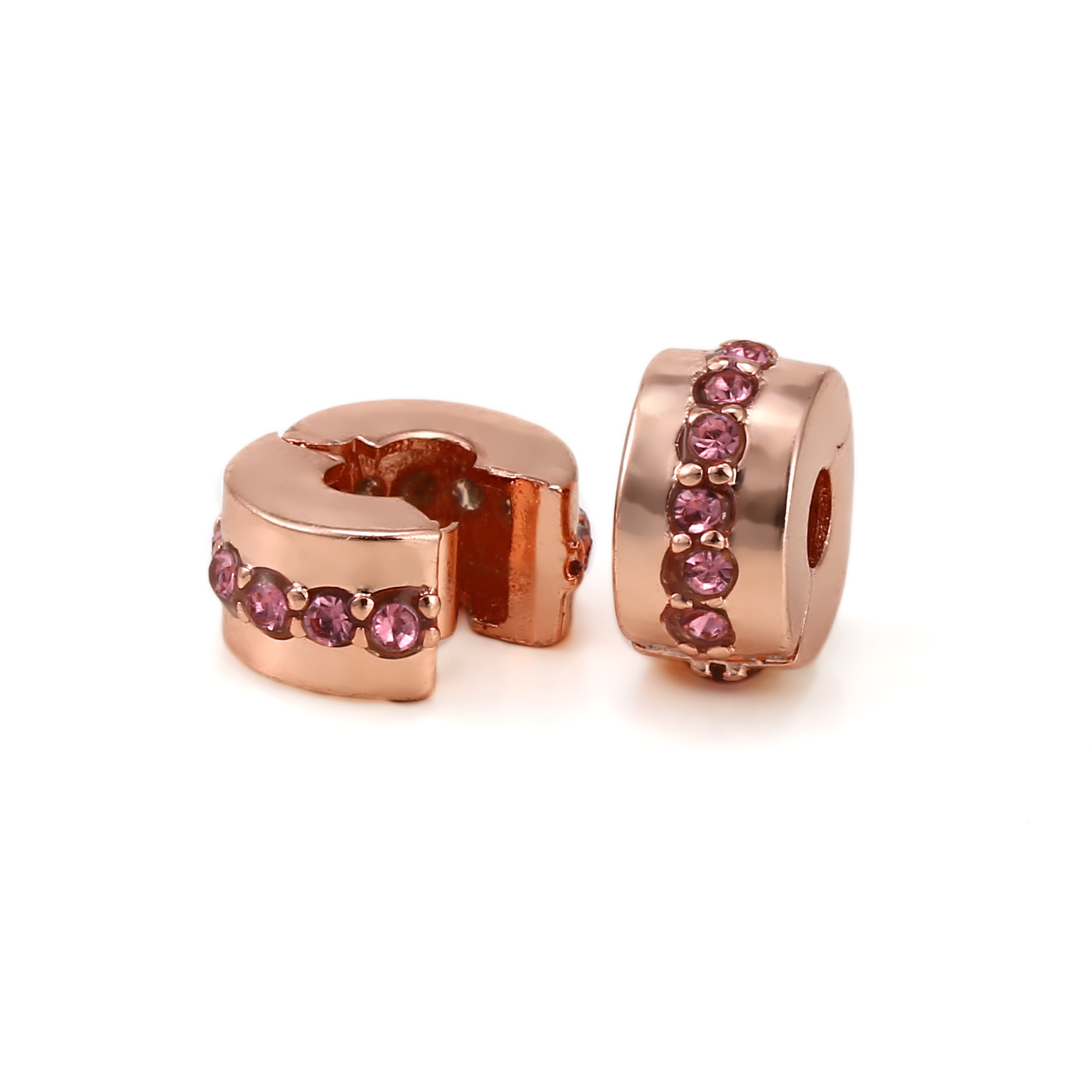 シルバー亜鉛合金Cilpバックルは、ブランドのオリジナルブレスレットに適しています。