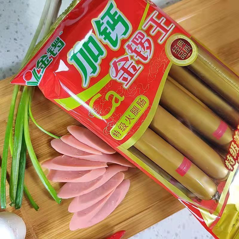 金どらとカルシウム金どら王ハム腸340g/袋インスタントハム腸間食焼き鍋泡麺レジャーゼロ|undefined