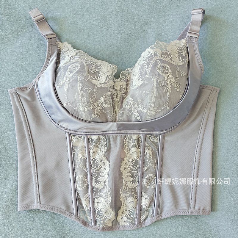 Violet Body Shaper Adjustable Lift-Up Orthopedic Bra for Gathering Side Breasts, Slimming the Stomach, and Shaping the Body Without Underwire