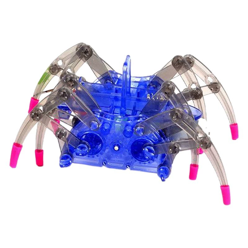 Новый Солнечный самодельный Электрический робот-паук, самозагружающиеся детские игрушки для науки и образования на солнечной энергии